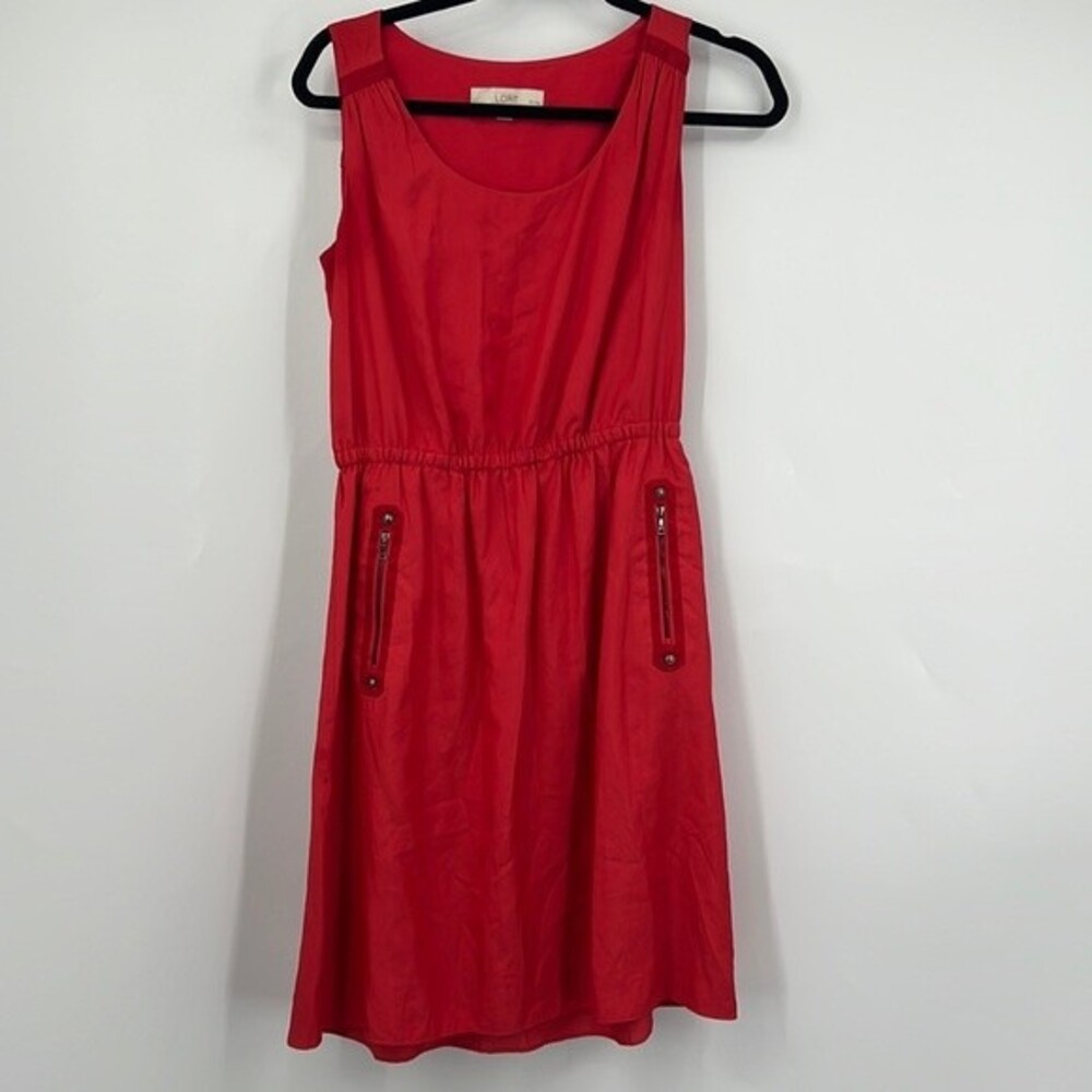 LOFT red Dress Size 6 Petite